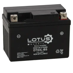Accu scooter 12V 4Ah DTX4L-BS V2 Lotus