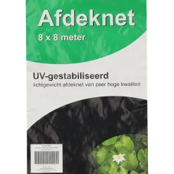 Afdeknet tuin/vijver groen 8X8m