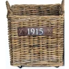 Bak rotan met wielen 50 x 50 cm