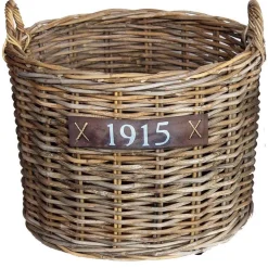 Bak rotan met wielen klein 50 x 42 cm