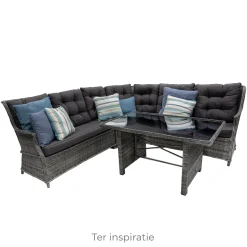 Bank 2-zit links Sicura Willow Grey Bois le Duc