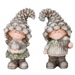 Beeld deco dennenappel 20cm
