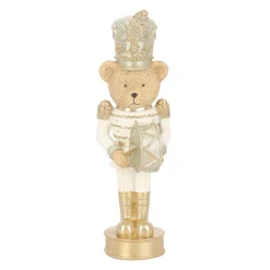 Beeld notenkraker beer goud 25 cm