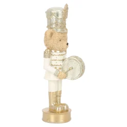 Beeld notenkraker beer goud 25 cm