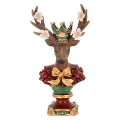 Beeld rendier kroon 33 cm
