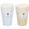 Beker papier 6st 2 assorti