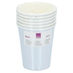 Beker papier 6st 2 assorti
