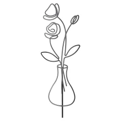 Bloem op stok 58 cm - 3 assorti