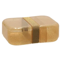 Brooddoos glitter gold