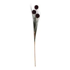 Bruine grasbundel met bol 98 cm
