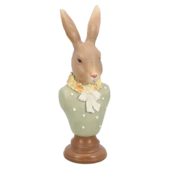 Buste konijn groen 18cm
