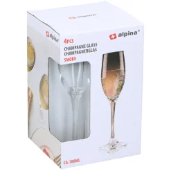 Champagneglas smoke 180ml 4st