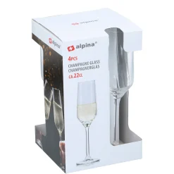 Champagneglas 4st Alpina