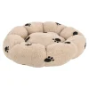 Dierenkussen flower grijs 58cm