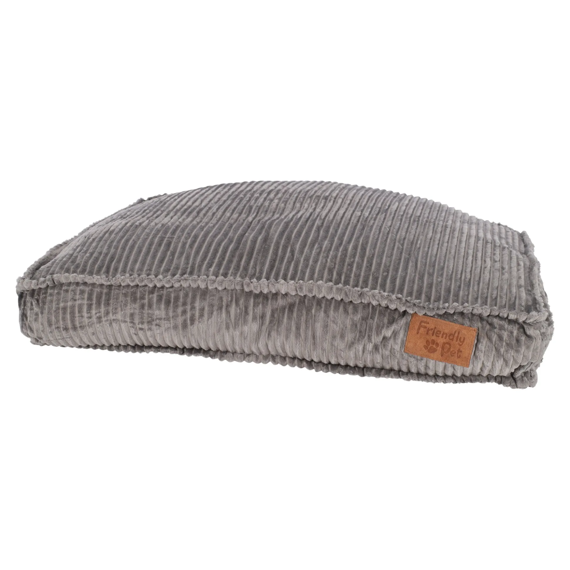Dierenkussen stripe design 100x70x15cm antra