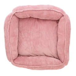 Dierenmand stripe design 65x60x20cm oudroze