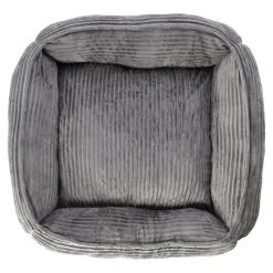 Dierenmand stripe design 80 x 70 x 20 cm antra