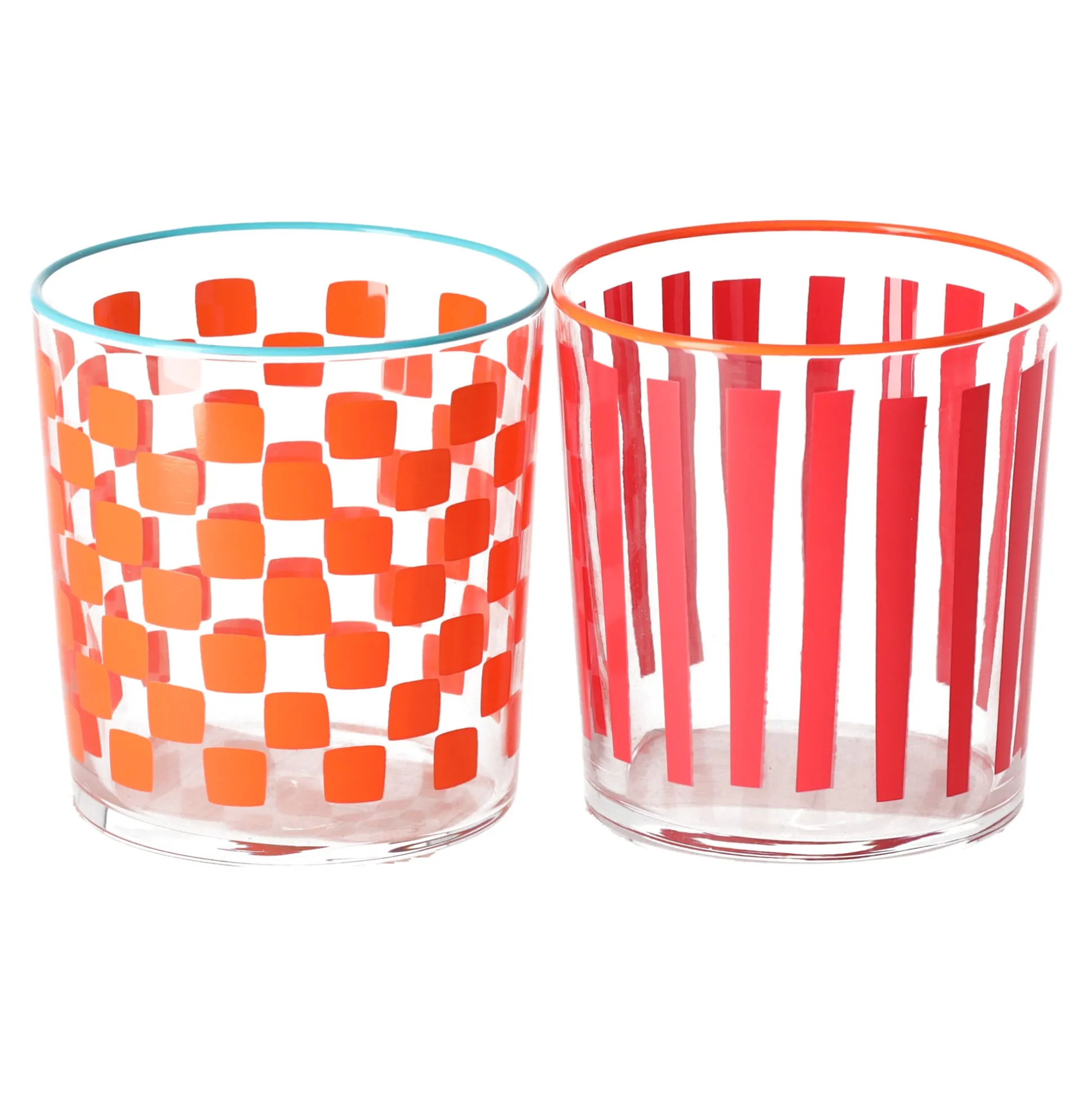Drinkglas Paola B 9 cm 2 assorti
