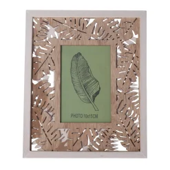 Fotokader hout palm grijs 10 x 15 cm