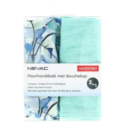 Haarhanddoek met douchekap Nevac