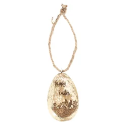 Hanger ei hout 7cm goud