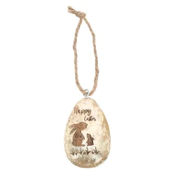 Hanger ei hout 8cm goud
