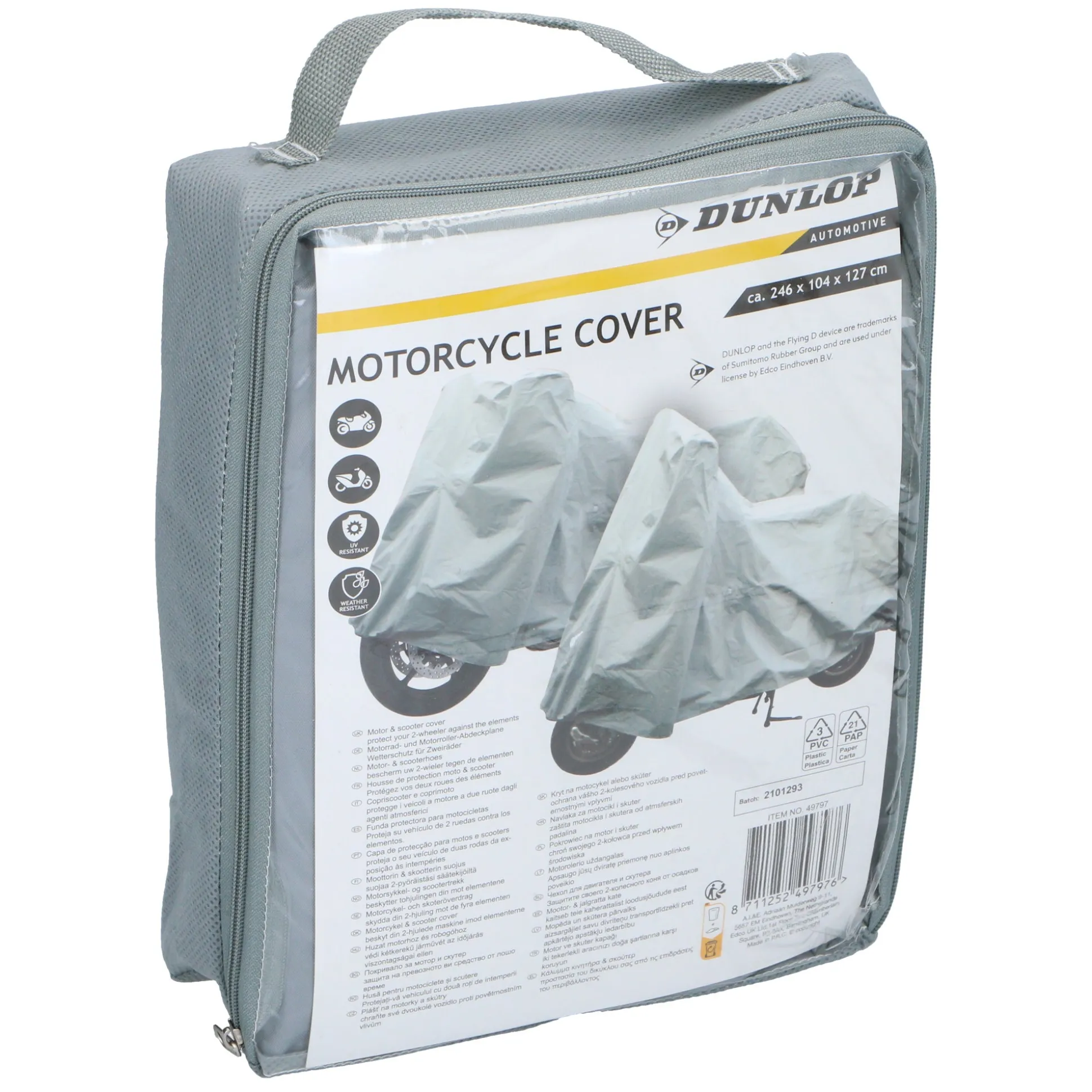 Hoes motor/scooter 246x104x127cm Dunlop