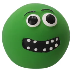 Hondenspeelgoed bal funny face 6cm
