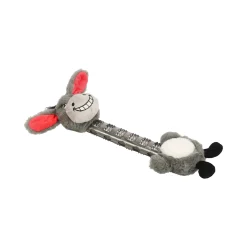 Hondenspeelgoed Necki ezel plush grijs 41x18,5x8,5cm