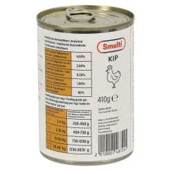 Hondenvoer Blik 410 gram Kip Smulti