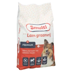 Hondenvoer Premium graanvrij lam 10kg Smulti
