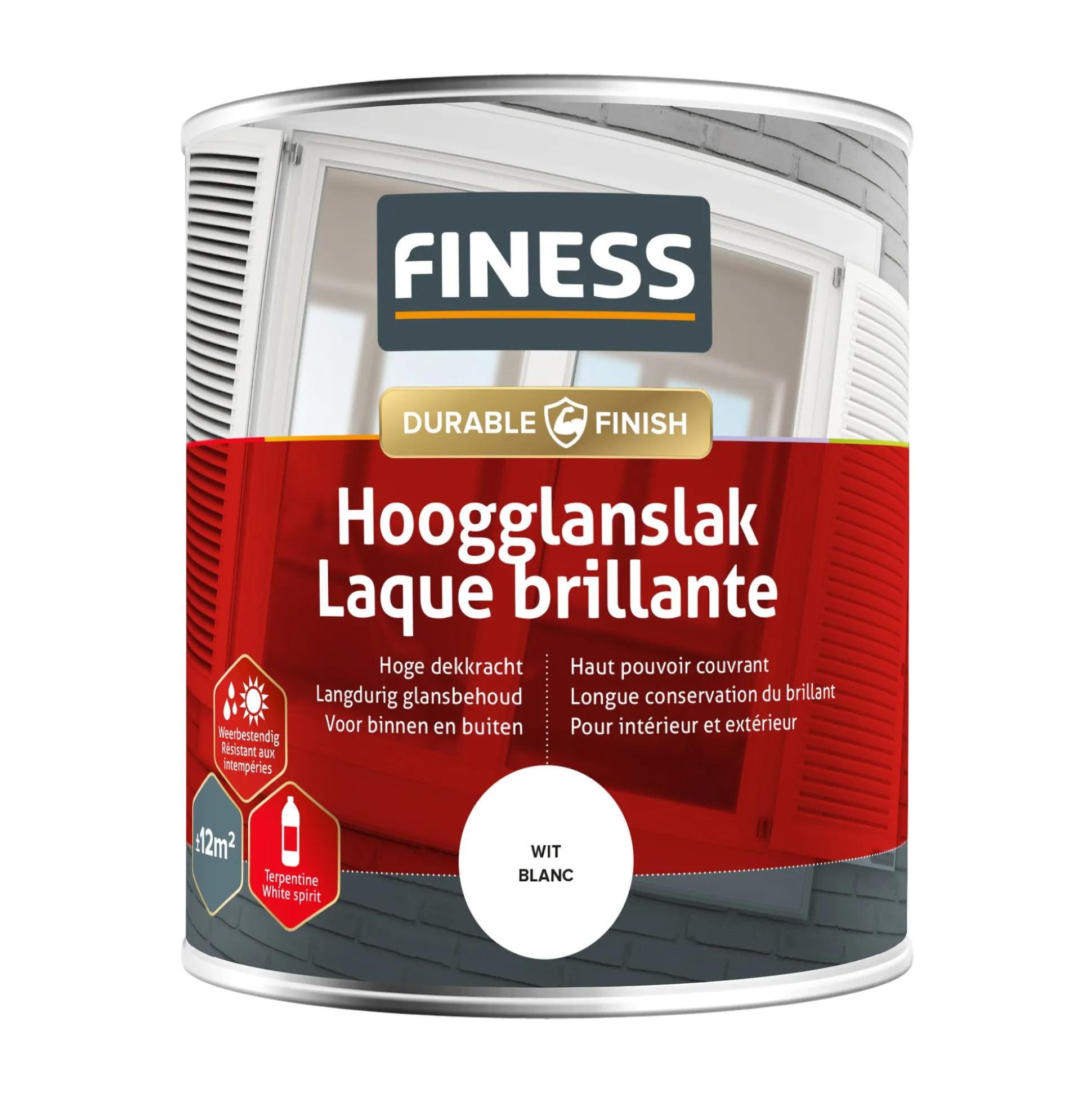 Hoogglans antraciet 14203 750ml Finess
