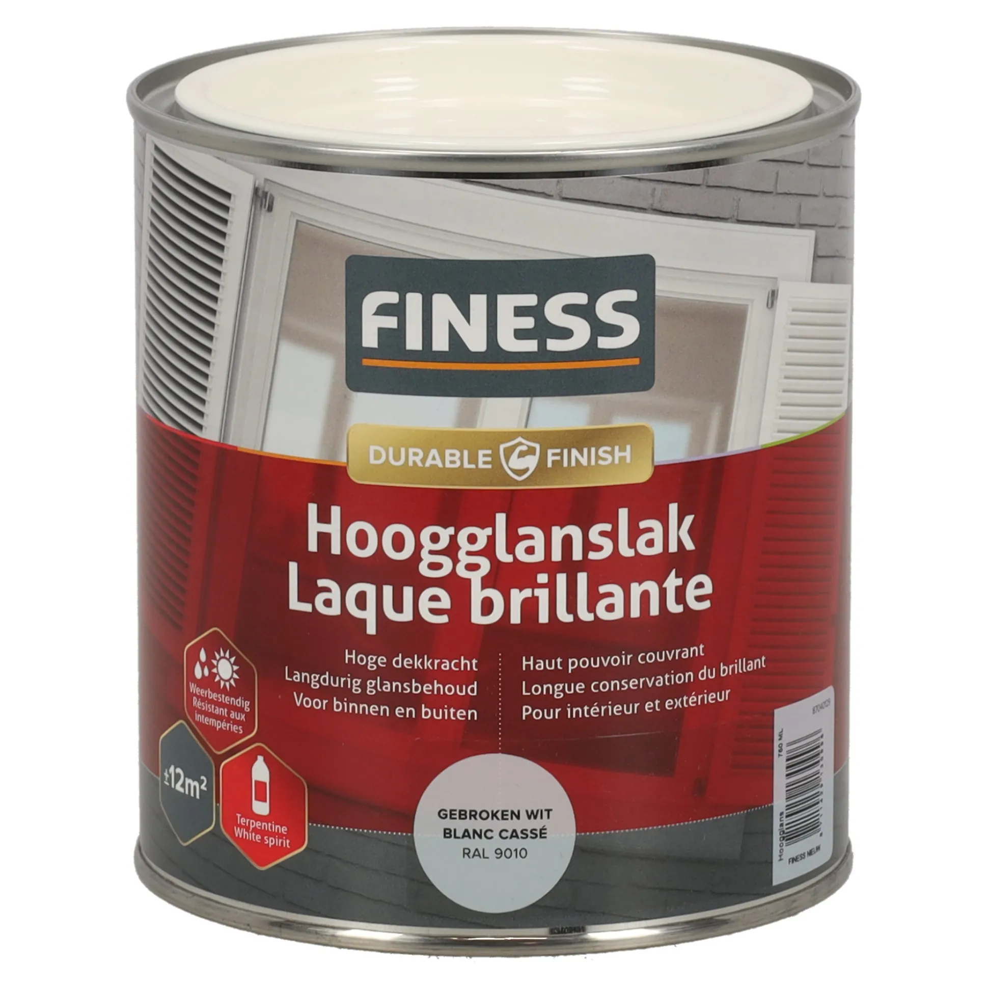 Hoogglans gebroken wit 14205 750ml Finess