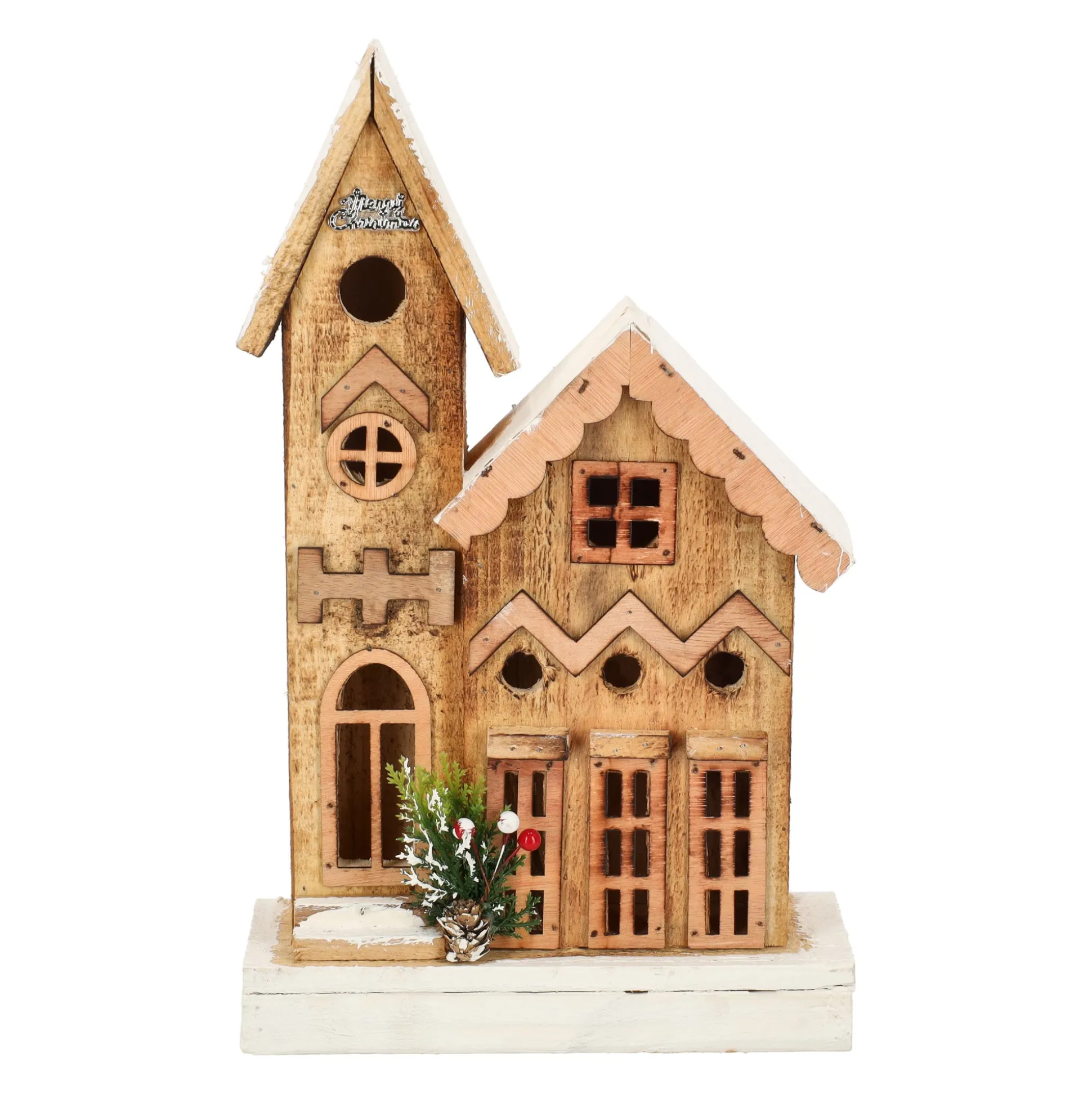 Huis kerst 38 cm 5 LED