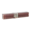 Kaars diner rustiek oud roze 4st