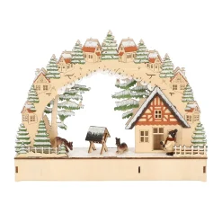 Kerstdorp chalet 30 x 23 cm