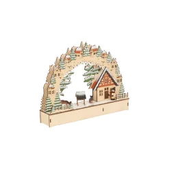 Kerstdorp chalet 30 x 23 cm