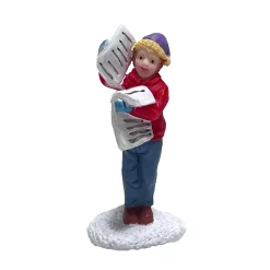 Kerstdorp krantenbezorger