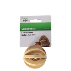 Knaagdier bal+bel hout 6cm