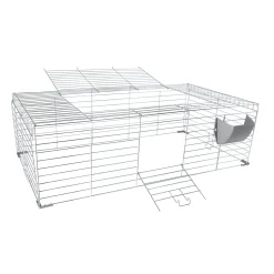 Konijnenkooi Rabbit 100 grijs