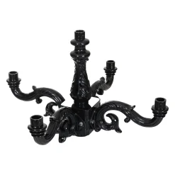 Lamp kroon Katwijk 5 lamps Zwart Diamant