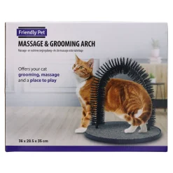 Massageborstel kat boog 36x28,5x35cm