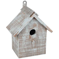 Nestkast gradijs hout blauw-bruin