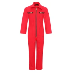 Overall kinderrally-suit rood 98