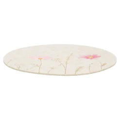 Placemat bloemen beige 38cm