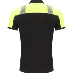 Poloshirt H Maurits zwart/geel M