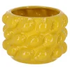 Pot citroen keramiek geel 18 x 13 cm