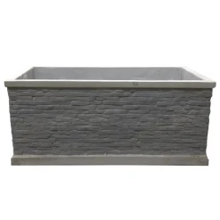 Pot Jambi Brick Rec grey 60 cm