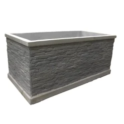 Pot Jambi Brick Rec grey 60 cm