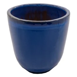 Pot scafa 22 cm glazed blauw